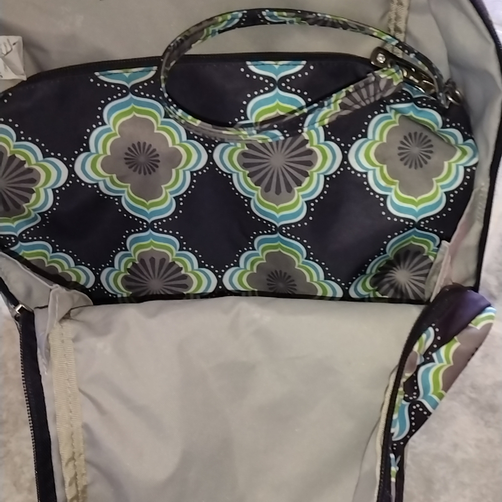 Ju-Ju-Be Floral Pattern Backpack in Purple and Green - Picture 6 of 17